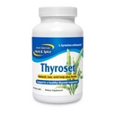 NORTH AMERICAN HERB & SPICE Thyroset - 90 Capsules - Wild Kelp & Herbs Blend - Healthy Thyroid Support - Contains Trace Minerals, Natural Iodine, Antioxidants & Amino Acids - 45 Servings