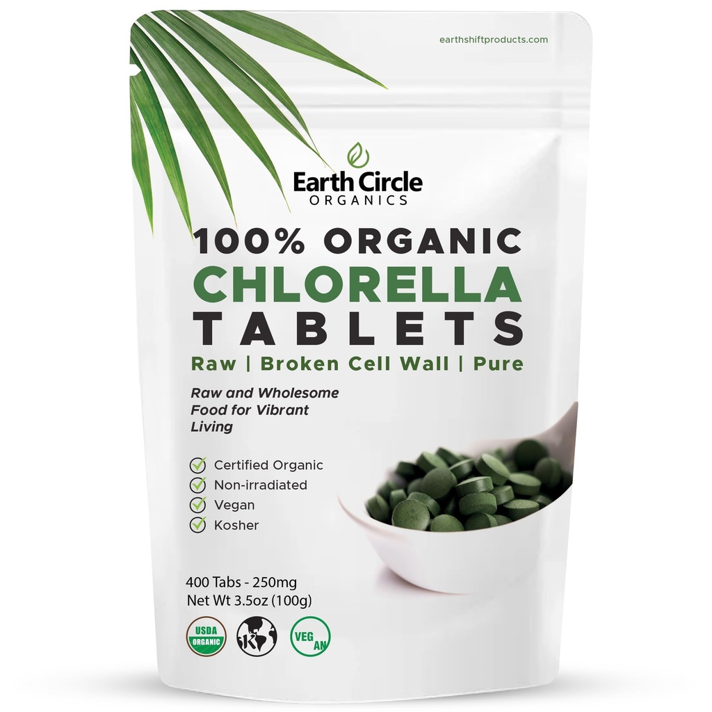 Organische Chlorella Tabletten 400 Tellen 
