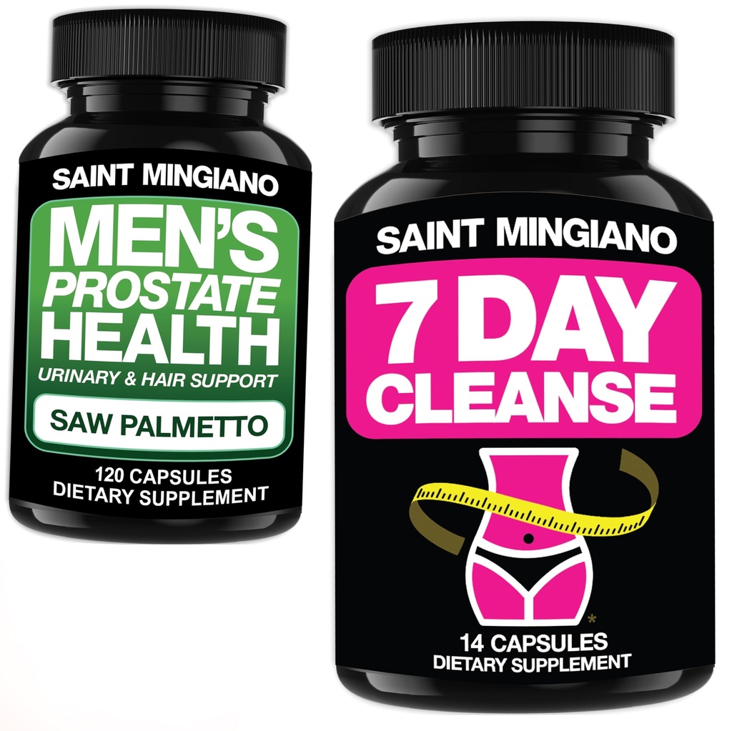 7 Day Cleanse Program Detox - with - Mens Prostate Support