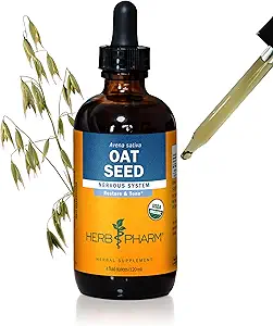 Herb Pharm Certified Organic Haver Seed Liquid Extract voor zenuwsysteem ondersteuning - 4 Ounce