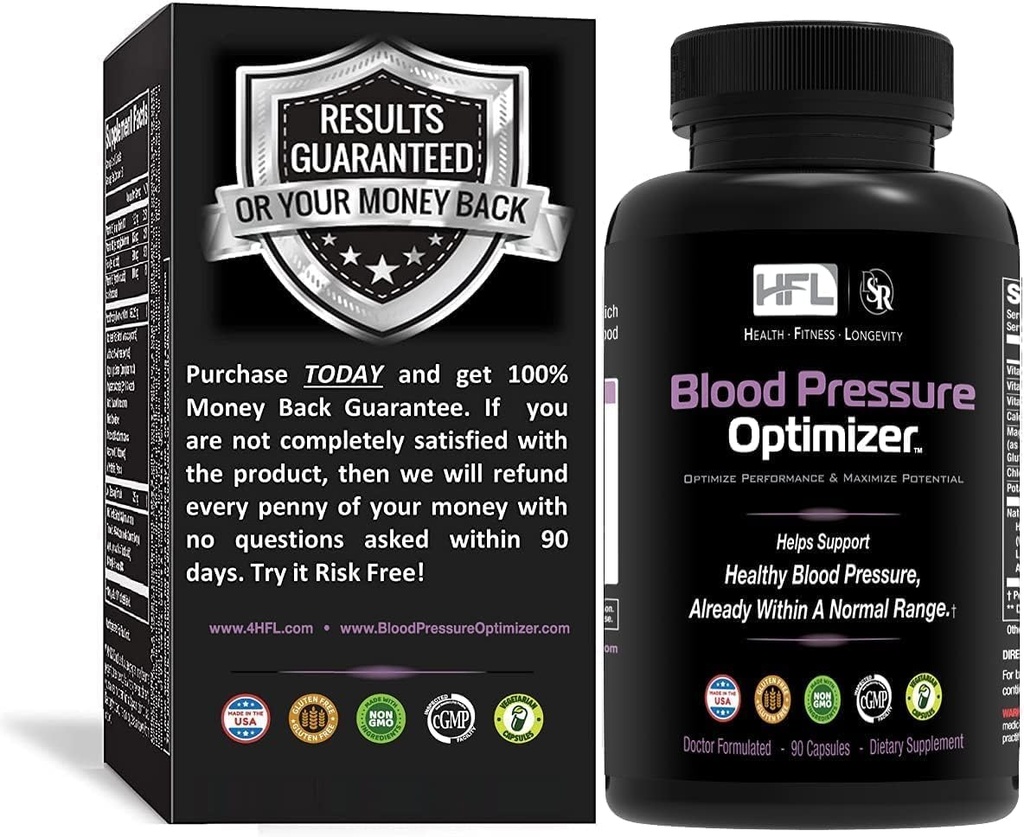HFL Blood Pressure Optimizer™ by Dr. Sam Robbins | Healthy Blood Pressure & Vascular Function | Heart, Brain & Kidney Health