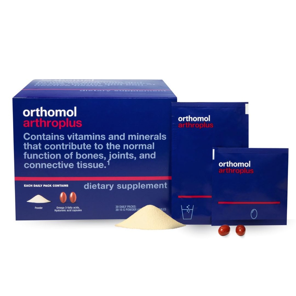 Orthomol Arthroplus, 30-Day Supply, Advanced Bone & Joint Health Supplement with Collagen, Glucosamine & Chondroitin, Advanced Version of Orthomol Osteo