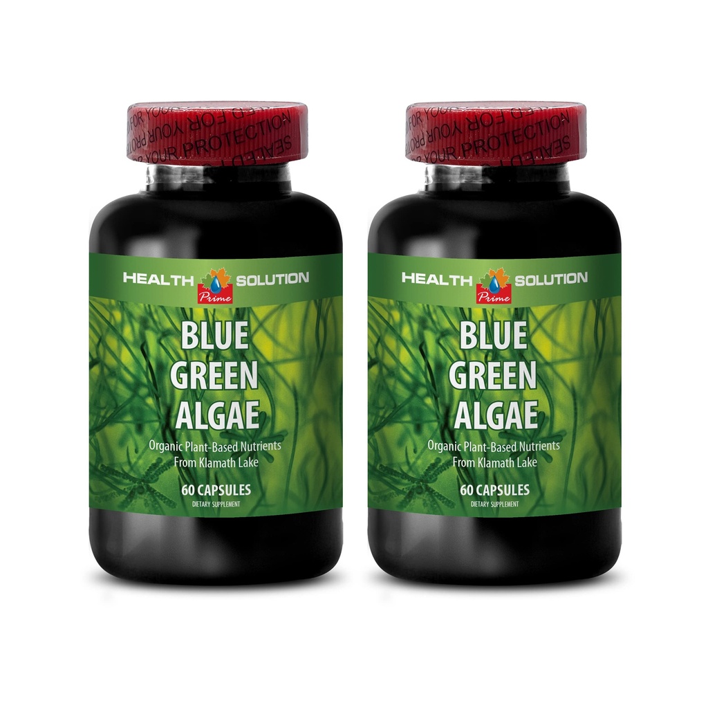 Klamath Blue Green Algen Capsules - Blue Green Algen - Boost The Immune System - Blue Green Algen - Blue Green Algen Supplement - Immune Support Supplement - Immune Booster - Blue Algen - 2B 60 Caps