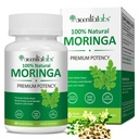 Moringa Capsules 800mg, Pure Moringa Powder Capsules Supports Energy, Joint & Immunity & Gut Health, Vegan Extract Non-GMO (60pcs)