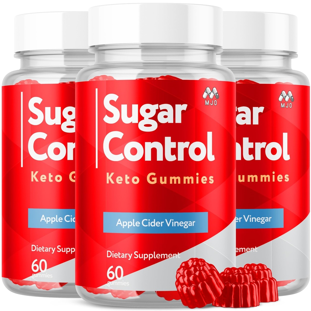 (3 Pack) SugarControl Keto Gummies, Official SugarControl Gummys with All Natural Ingredients, Advanced Apple Cider Vinegar Gummy for Health and Wellness, Max Strength Vitamin Supplement (180 Gummies)