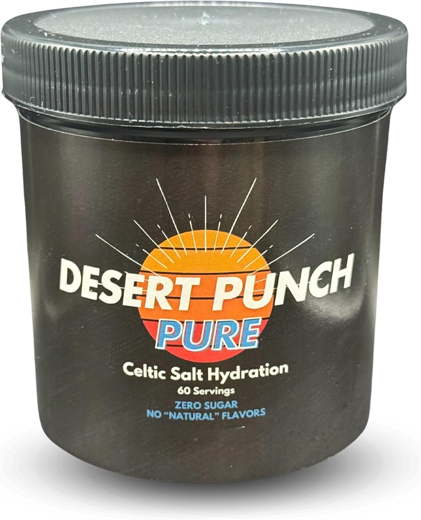 Keltisch zout Elektrolyt Hydration Powder (60 porties - Suikervrij - Lichte Citrussmaak)