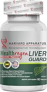 Harvard apparatuur regeneratieve lever Guard 180 tabletten - Lever reinigen Detox & Reparatie, vette lever ondersteuning Vernieuwen supplement, 14+ kruiden met Silymarin melk distel, Artichoke, Dandelion en meer
