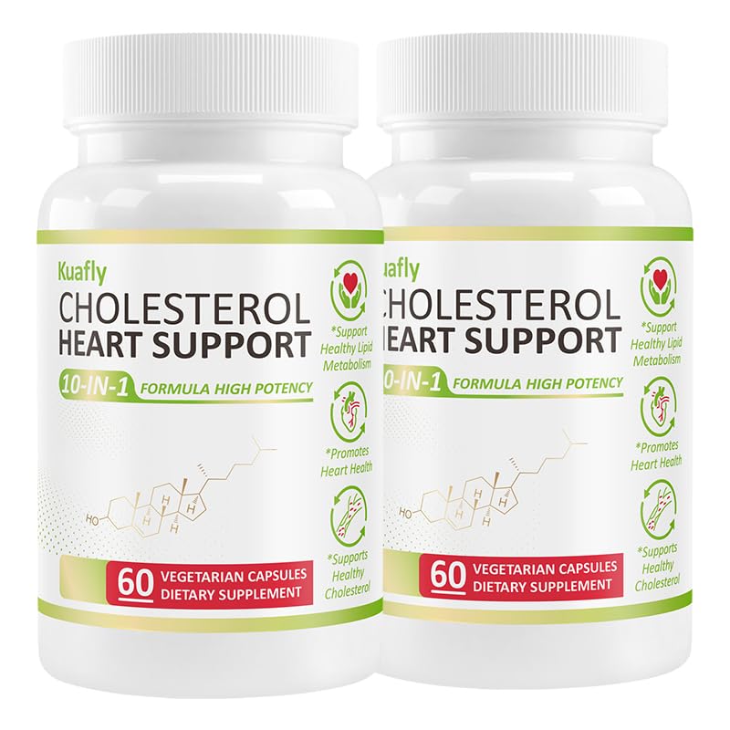 Cholesterol Lowering Supplements & Heart Support with Plant Sterols, Niacin, Red Yeast Rice, Cholesterol Supplements Support Normal Cholesterol Levels 120 Capsules