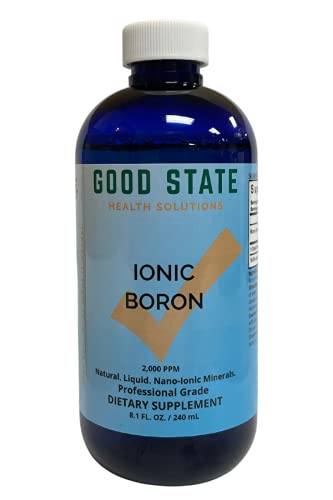 Good State -Liquid Ionic Minerals Boron (96 Days At 5mg. - Plus 2 Mg Fulvic Acid)