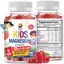Magnesium Gummies for Kids & Adults - 100mg - Kalm Magnesium Kauwen - Magnesium Citrate Kauwbare Supplement voor Mood & Muscle Support - 90 Gummies