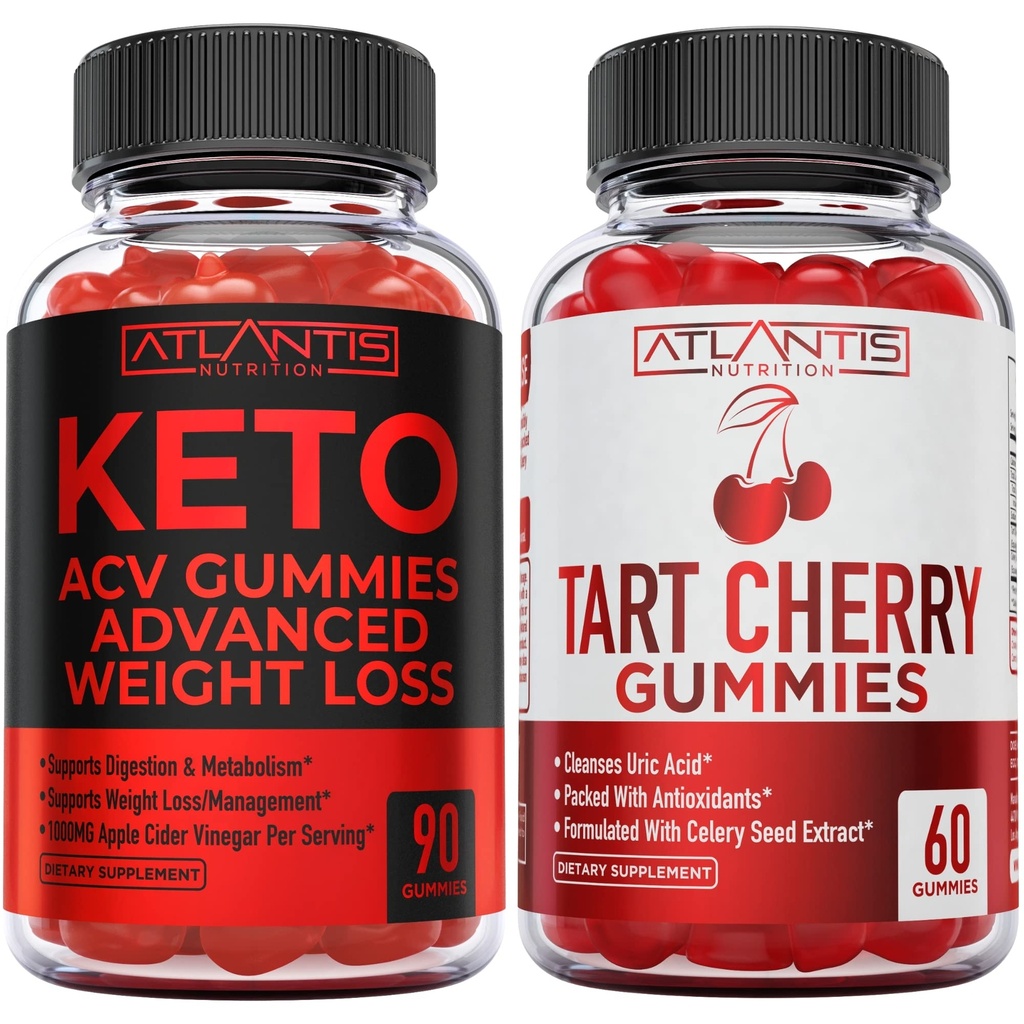 Keto ACV Gummies Advanced Weight Loss 90 Gummies + Tart Cherry 60 Gummies