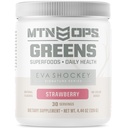 MTN OPS Eva Shockey Signature Series Super Greens Biologische Superfoods Poeder, Aardbei, 30 Serves, Aardbei, 4.4 Ounce