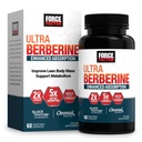 FORCE FACTOR Ultra Berberine Enhanced Absorptie, met Ceylon Cinnamon, Dihydroberine & Chromium, 5X Absorptie, 2X Langere houdbaarheid, bevorderen Lean Body Mass, 60 plantaardige capsules