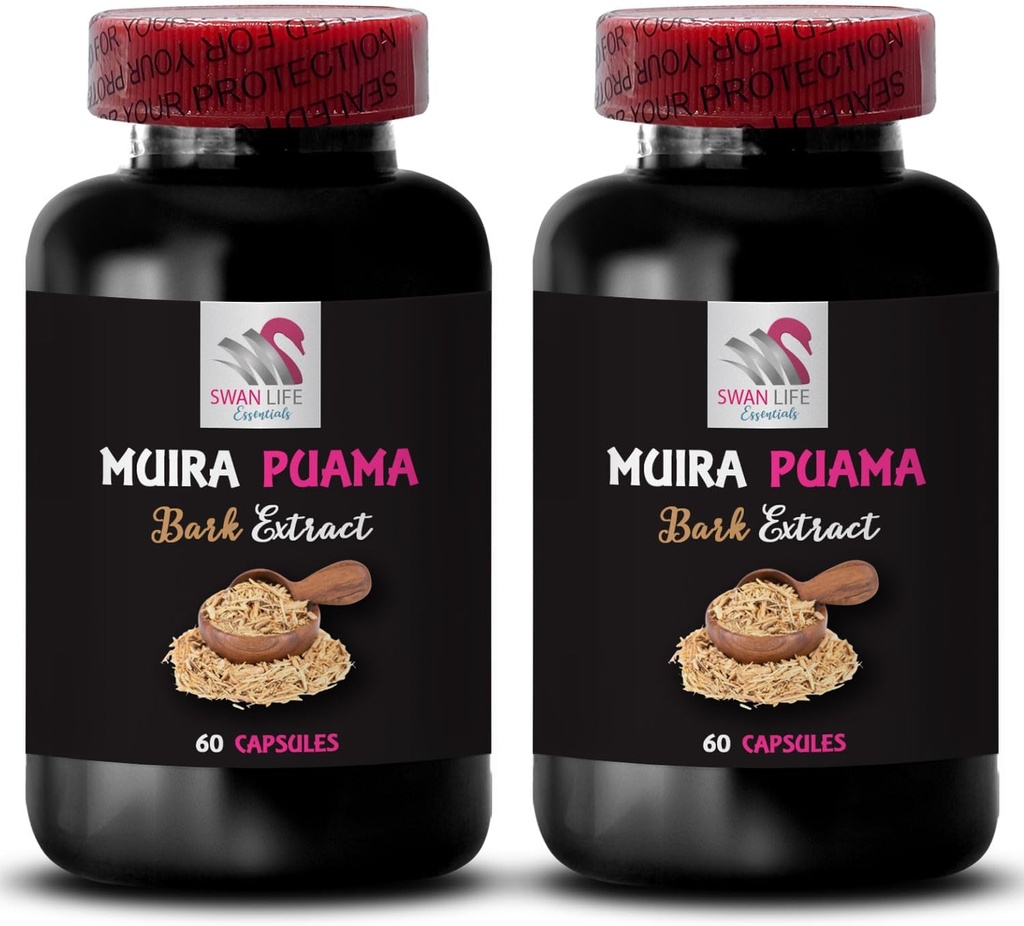 Balanced Boost Blend - MUIRA PUAMA BARK EXTRACT - Power Surge, Daily Lift, Botanical Fuel, Energy Synergy, Strength Support, Energizing Plant Power, Formula Boost, Routine Support 2 flessen 120 capsules