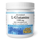 Natuurlijke factoren, Micronized L-Glutamine Drink Mix 5000 mg, Ondersteunt Spieren en Immuunfunctie, 8 Oz