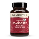 Dr. Mercola Organic Cranberry with PACs - Organic Cranberry Supplement for Urinary Tract Wellness* - Potent Antioxidants for Oxidative Stress Support* - Non-GMO, Gluten-Free, Soy-Free - 30 Capsules