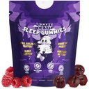 LITTLE DEATH Deep Sleep Gummies, 60 Pcs. – 50 mg. Magnesium, Ashwagandha, Chamomile, Vitamin B6 – Raspberry Flavor – Melatonin Free, Sugar Free, Vegan, Made in USA