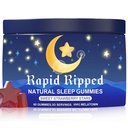 Radiya Natural Sleep Aid Gummies - Effective Melatonin 6 mg Fall Asleep Quickly and Gently in 30 Minutes - Sleep+ Gummies for Adults a Restful Night's Sleep - 60 Count (1pc)