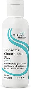 Optimale liposomale Glutathion Plus, Soy-Free Immune Ondersteuning, Ondersteuning Gezonde reactie van het lichaam op vrije radicalen, bevordert Glutathion Antioxidant Recycling, 5 fl. oz., Op zoek naar Heath, 30 Servers