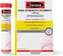 Swisse Effervescent Vitamin C 1000mg Dissolvable Vitamin C Powder Tablets | Immune Support Supplement and Antioxidant | VIT C Supports Immunity Health * | Ascorbic Acid Vitamin C Drink | 60 Tablets