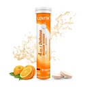 LOVITA 4-in-1 Defense Vitamin C Immune Support Effervescent Tablets 20 Count, VIT D3, Zinc, Selenium, Antioxidant Support, Orange Flavor, Vegan, Gluten-Free, Sugar-Free, Lactose-Free