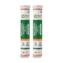 Pure Nutrition Vitamin C & Zinc, 40 Effervescent Tablets (20 x 2), Orange Flavour, 1000mg Amla Extract, Supports Skin, Immunity & Daily Wellness for Men & Women