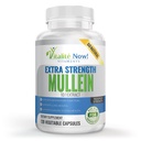 Extra Strength Mullein Capsules 10:1 Extract, Respiratory & Immune Health, Lung Cleanse, 100% Pure Whole Herb, Gluten Free, Non-GMO, 120 Count, 4 Month Supply, Made in the USA