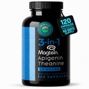 Magnesium Theanine L-Threonate Apigenine supplement voor slaaphulp-3- in-1 Complex supplement ondersteuning ontspannen- Melatonine-vrij Magnesium- nul fillers- Glutenvrij & niet-GMO-120 Graaf Veggie Capsules