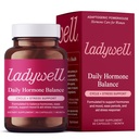 Ladywell Daily Hormone Balance Capsules | Natural Cycle Support for Women | Supports Mood, Bloating, Cramps, Skin Health & Cravings | with Chasteberry, B Vitamins, Ashwagandha, Saffron & More | 60 Ct