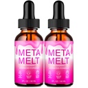Meta Melt Drops, Official Meta Melt Supplement Droppers - Maximum Strength, All Natural Keto Liquid Formula to Sustain Active Lifestyle & Fitness Goals, Premium MetaMelt Advanced Reviews (2 Pack)