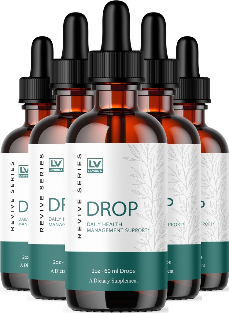 (5 Pack) Drop The Pounds Liquid Supplement DropThePounds Drops Premium Advanced Formula - Maximum Strength, Daily Support Liquid Formula for Overall Health & Wellness, 5 Bottles for 5 Months
