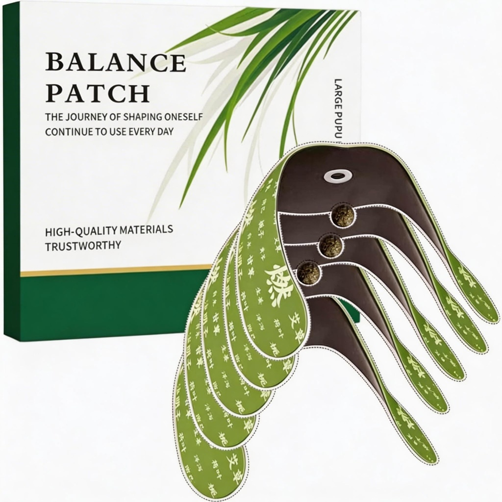 5PCS Japanese Herbal Patch,Natural Plant-Based Navel Relief Patches with Gentle Adhesive Design,Japanese Herbal Balance Patch Abdomen Relief Pads for Abdominal Comfort,Easy Topical Use