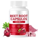 Organic Beet Root Capsules - 1300mg Serving, 60 Capsules - Beetroot Powder for Blood Pressure, Athletic Performance, Digestive Health, Immune Support – Non-GMO & Gluten Free