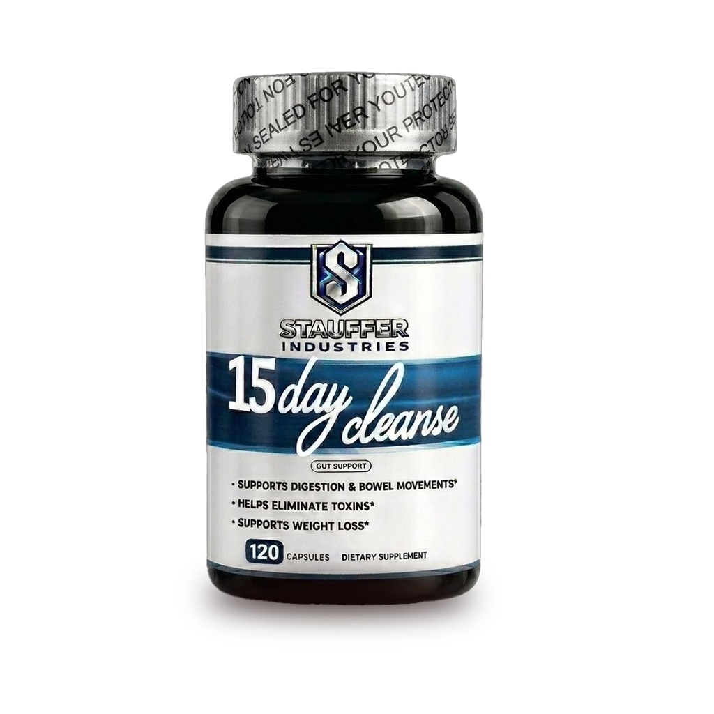 Colon Cleanse – 15 Day Cleanse Gut Support Supplement – Colon Cleanser with Psyllium Husk, Senna & Probiotics – Digestive Support for Women & Men (120 Capsules)