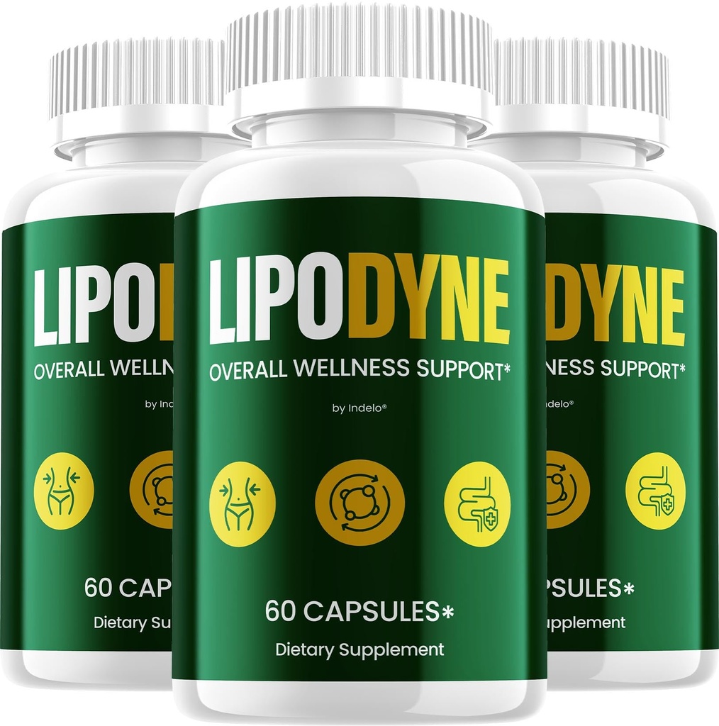 (3 Pack) Lipodyne – Advanced Capsule Formula Supplement Pills for Daily Health & Wellness Support (180 Capsules)
