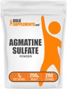 BulkSupplements.com Agmetinesulfaatpoeder - Nitrikoxidesupplement, preworkoutpoeder - Unflavored & Glutenvrij, 1g per portie, 250g (8.8 oz) (pack van 1)