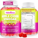 Appetite Suppressant Supplement.Ondersteunt GLP-1 functie... Apple Cider Vinegar Gummies with Green Tea Extract, Probiotic for Fat Burner, Detox Cleanse, Metabolisme, Energie & Digestief Gezondheid, 60 Gummies