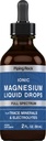 Piping Rock Ionic Magnesium Liquid Drops | 2 Fl Oz | Full Spectrum | Plus Trace Minerals & Electrolytes | Vegan, Non-GMO, Gluten Free