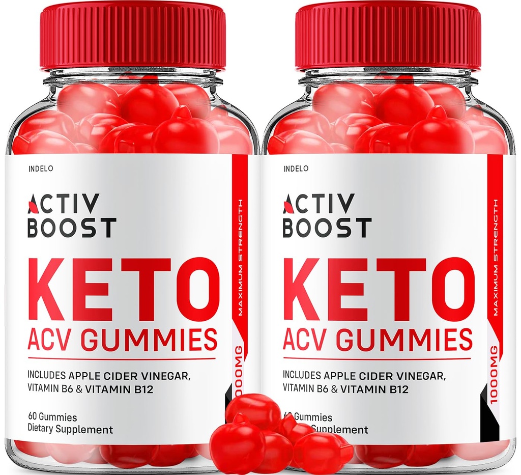 (2 Pack) Activ Boost Keto ACV Gummies - Activ Boost Keto ACV Weight Management Gummies Reviews, Activ Boost Keto ACV Advanced, ActivBoost Keto Ingredients Vitamin B12 Keto+ACB, 1000mg (120 Gummies)