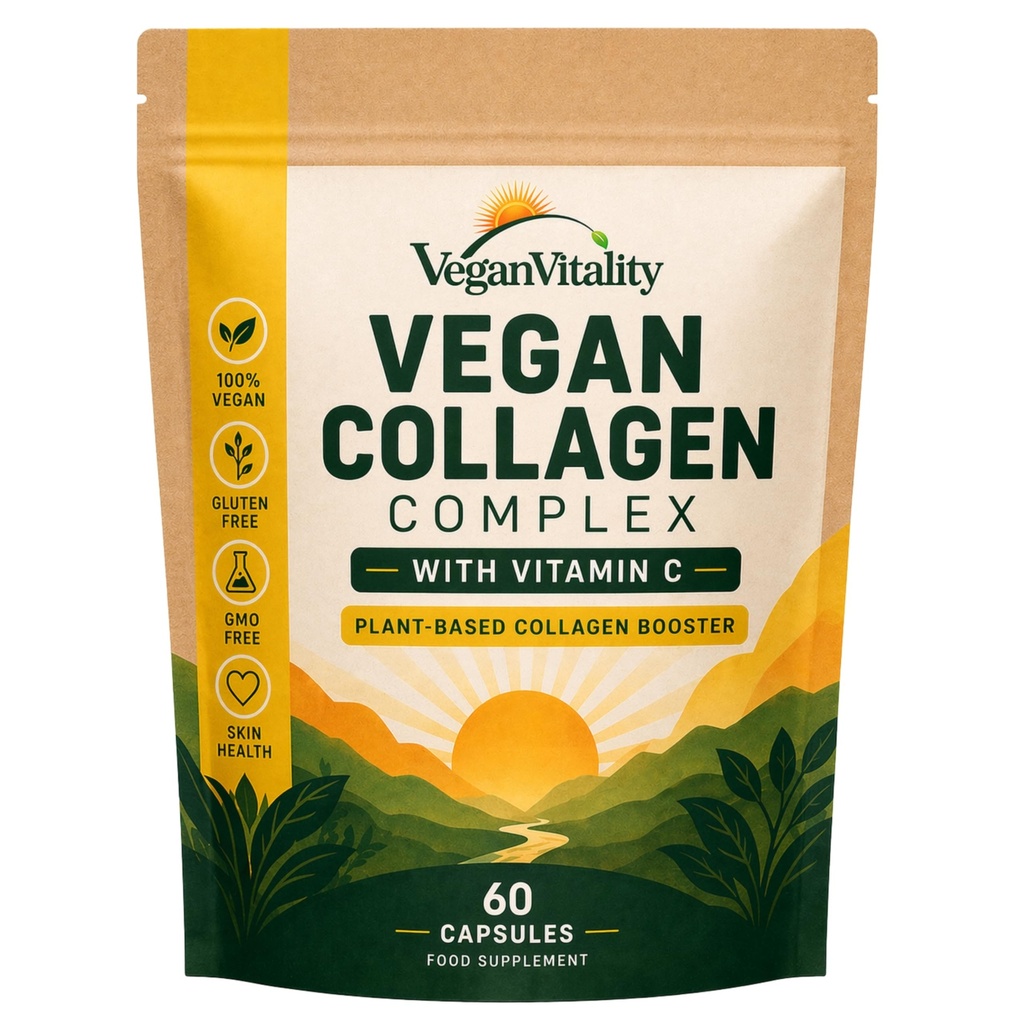 Vegan Collagen Supplements with Biotin for Hair, Skin, Nails & Joints - 2 Months Supply. Cruelty Free Plant Based Collagen Vegan, Vegetarian Collagen Booster Pills. Vegan Collagen for Women and Men