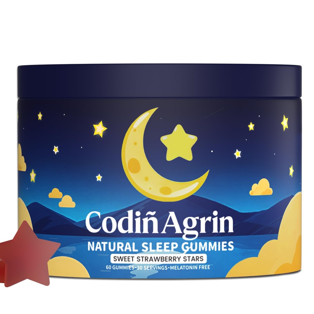 Natural Sleep Gummies for Adults - Non-Habit Forming Sleep Support Supplement, Containing Natural Ingredients, Let Me Sleep Gummies for Restful Nights, 60 Count