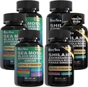 Boysea. Shilajit and Sea Moss Bundle- 90 Count - Sea Moss, Black Seed Oil, Ashwagandha, Ginger & Shilajit, Rhodiola Rosea, All in 1 Supplementen (3 Pc)