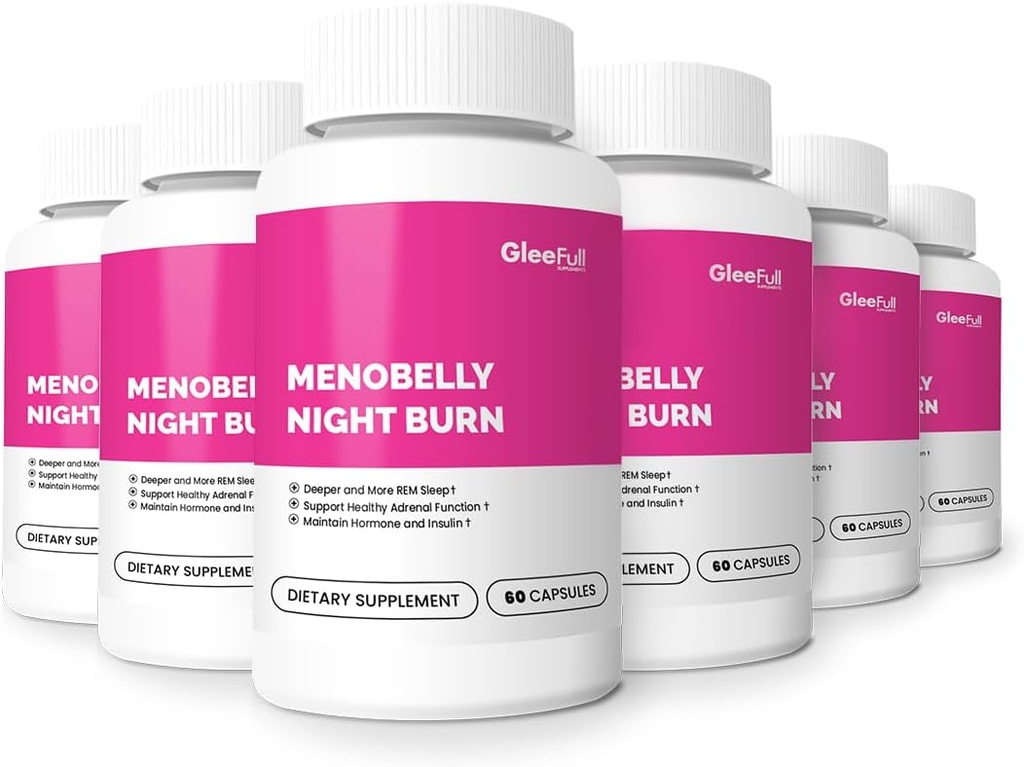GLEEFULL SUPPS Meno buik nachtbrand - 6 flessen