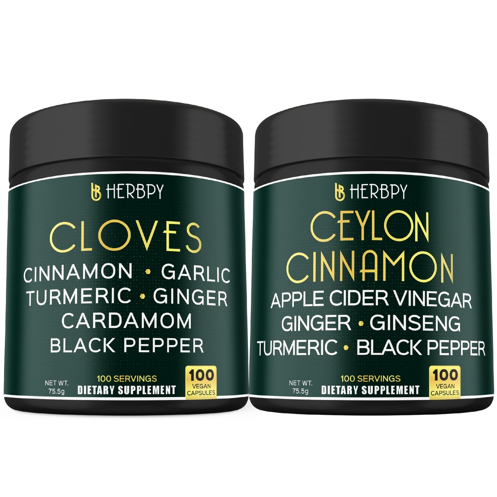 Bundel 7in1 Kruiden Supplement & 6in1 Premium Ceylon Kaneel Supplementen