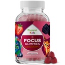 Phytoral Vegan Kids Focus Gummies - Potent Chewable Brain Support for Children - Enhances Concentration & Memory - Calming Supplements & Focus Gummies for Kids - Non-GMO & Gluten-Free - 120 Count