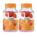 Levensvatbare vitamine D 5000 IE + B Complex, Gummies Bundle - Grote Proeverij, Vitaminesupplement, Glutenvrij, GGO-vrij, Kauwgom