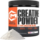 Crazy Muscle Create Monohydrate Powder, 5000mg Premium 3X ThreeAtine Pre Workout Mass Gainer, Hoge Absorptie Eenvoudig te nemen Powder Optimum Performance voor mannen en vrouwen, 30 porties