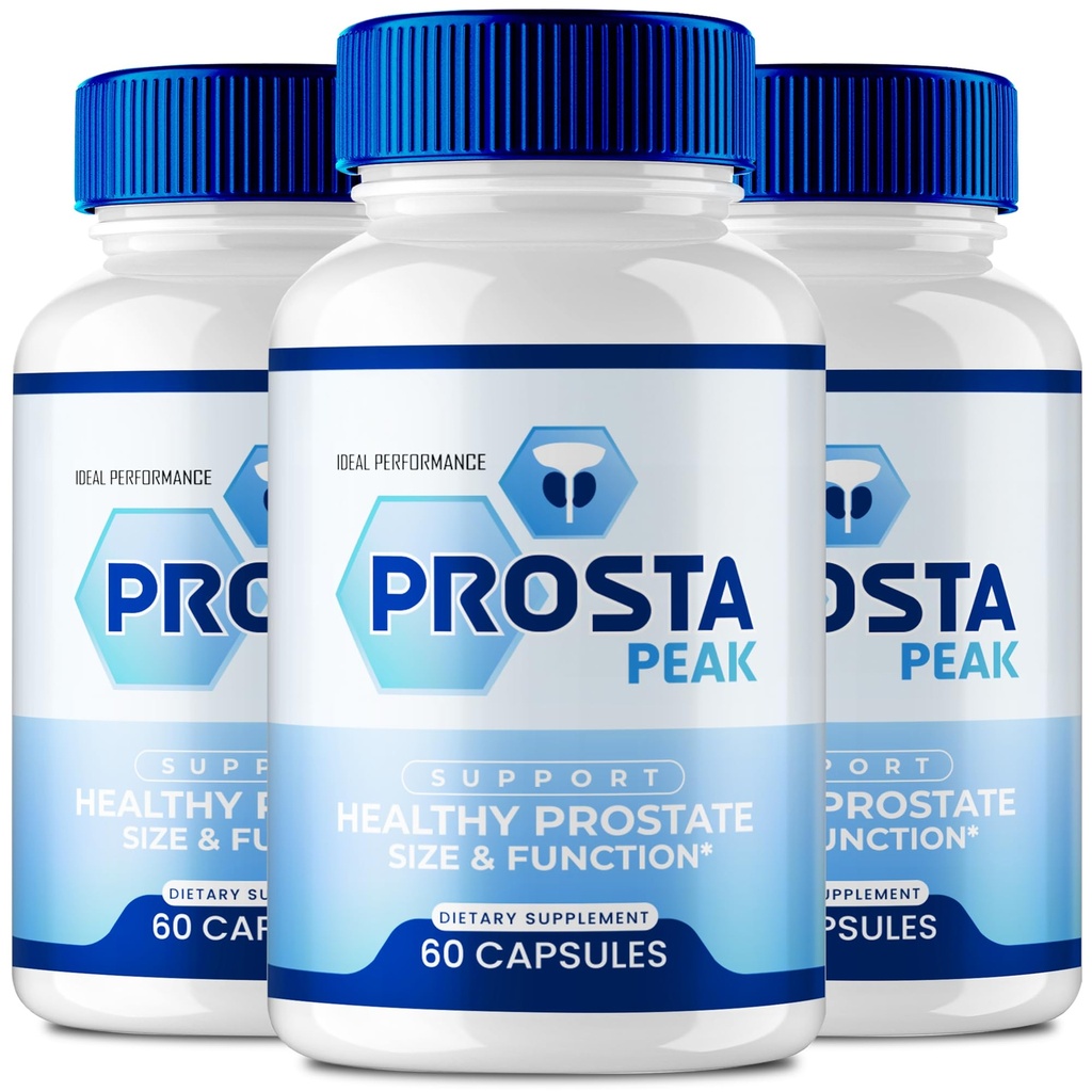 IDEAL PERFORMANCE Prosta Peak Prostate Capsules - Official Prosta Peak Supplement Pills - Maximum Strength, All Natural Formula Support Prostate Health, ProstaPeak Health & Wellness Reviews (3 Pack)