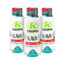 K TROPIX Kava Shot – Tropical Calm in a Bottle - 500mg Kava Root Extract Liquid Shot - Alcohol-Free Natural Relaxation Drink for Stress Relief, Social Ease & Daily Unwind - 3 Pack